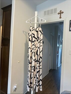 SHEIN Black and Cream Curve Dress